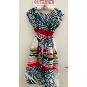 Super cool & graphic vintage cotton dress!